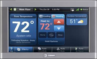 Thermostat intelligent ComfortLink de Trane