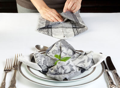 Comment faire des serviettes pliées fantaisie