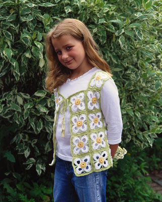 Comment crocheter un gilet avec un motif floral